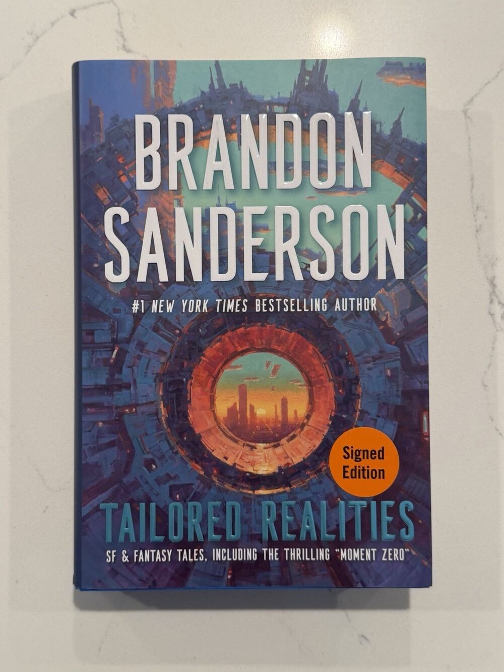 Brandon Sanderson SIGNED AUTOGRAPH Tailored Realities FIRST EDITION #3